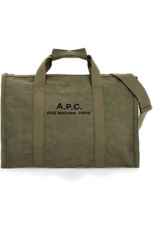 A.P.C. Heren, Tassen, Groen, Maat: ONE Size Katoen