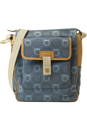 Salvatore Ferragamo Dames, Pre-owned, Blauw, Maat: ONE Size