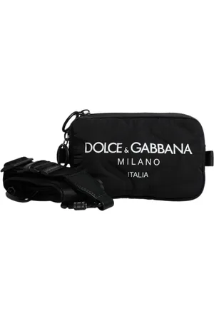 Dolce & Gabbana Heren, Tassen, Zwart, Maat: ONE Size Leer