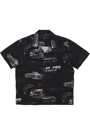 Huf Heren, Overhemden, Zwart, Maat: M