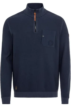 Camel Active Heren, Truien, Blauw, Maat: 6XL Katoen