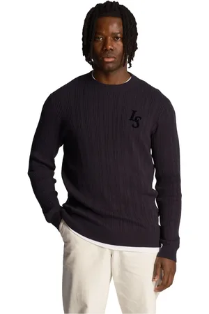 Lyle & Scott Heren, Truien, Blauw, Maat: 2XL Katoen
