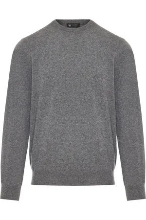 COLOMBO Heren, Truien, Grijs, Maat: 2XL Kasjmier