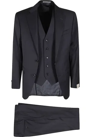 corneliani Heren, Pakken, Blauw, Maat: M Wol