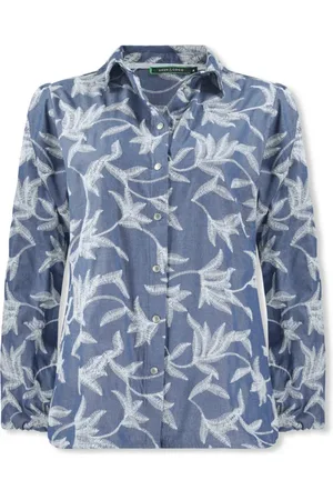 Lizzy & Coco Dames, Blouses & Shirts, Blauw, Maat: L