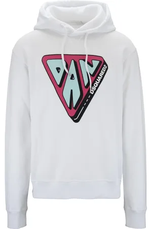 Dsquared2 Heren, Sweatshirts & Hoodies, Wit, Maat: M Katoen
