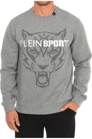 Philipp Plein Heren, Sweatshirts & Hoodies, Grijs, Maat: S Katoen