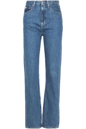 Calvin Klein Dames, Jeans, Blauw, Maat: W34 L32 Katoen