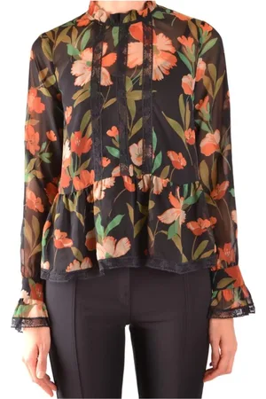 Twin-Set Dames, Blouses & Shirts, Veelkleurig, Maat: M Poliester