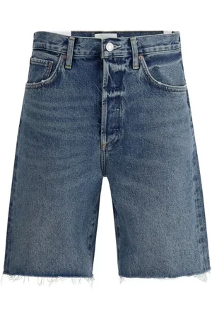AGOLDE Dames, Korte broeken, Blauw, Maat: W26 Denim