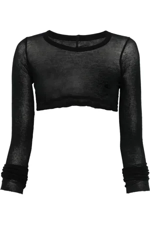 Rick Owens Dames, Tops, Zwart, Maat: M Katoen