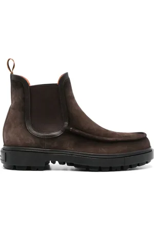 santoni Heren, Schoenen, Bruin, Maat: 42 1/2 EU Leer