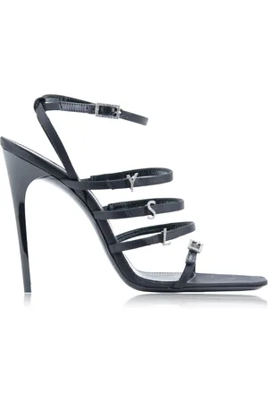 Saint Laurent Dames, Schoenen, Zwart, Maat: 38 1/2 EU Leer