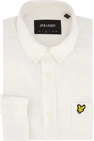 Lyle & Scott Heren, Overhemden, Wit, Maat: 2XL Katoen