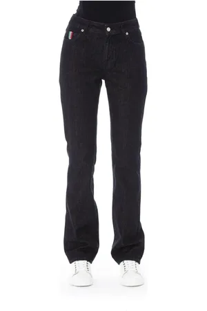 BALDININI Dames, Jeans, Zwart, Maat: W31 Leer