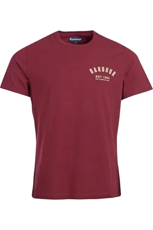 Barbour Heren, Tops, Rood, Maat: M Katoen