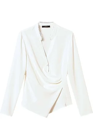Twin-Set Dames, Blouses & Shirts, Wit, Maat: XS Poliester