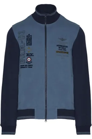 Aeronautica Militare Heren, Sweatshirts & Hoodies, Blauw, Maat: 2XL Katoen