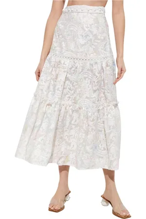 IXIAH Dames, Rokken, Wit, Maat: XS