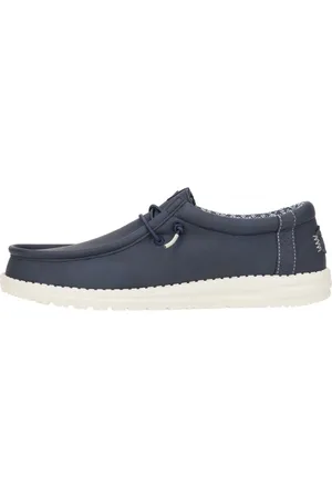 Hey dude Heren, Schoenen, Blauw, Maat: 44 EU Leer