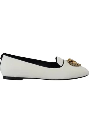 Dolce & Gabbana Dames, Schoenen, Wit, Maat: 35 1/2 EU Katoen
