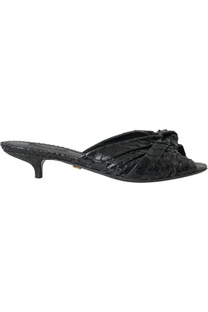 Dolce & Gabbana Dames, Schoenen, Zwart, Maat: 40 EU Leer