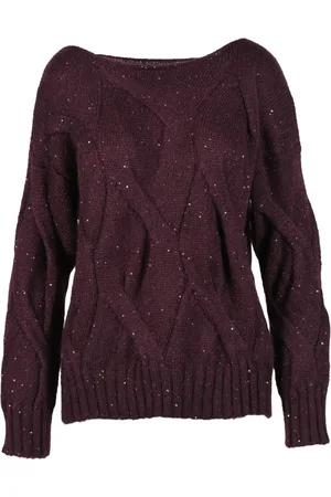 ALPHA STUDIO Dames, Truien, Bruin, Maat: XS Mohair