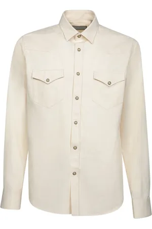 CANALI Heren, Overhemden, , Maat: L Denim