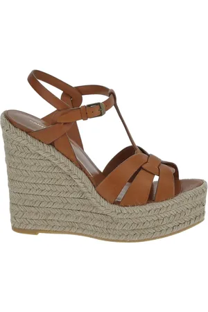 Saint Laurent Dames, Schoenen, Oranje, Maat: 37 1/2 EU Leer