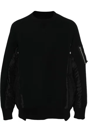 SACAI Heren, Sweatshirts & Hoodies, Zwart, Maat: M Katoen
