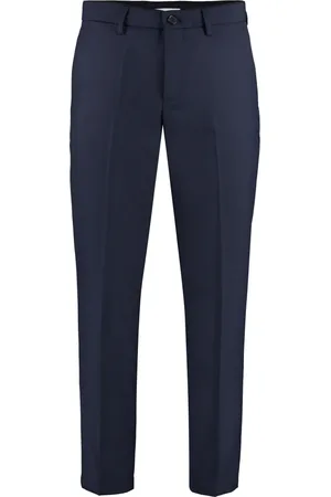 DEPARTMENT FIVE Heren, Broeken, Blauw, Maat: W36 Wol