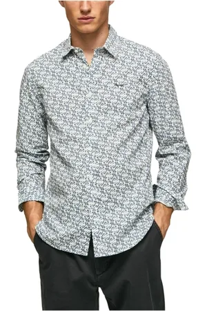 Pepe Jeans Heren, Overhemden, Grijs, Maat: XL Katoen