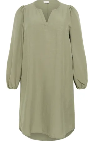 Kaffe Dames, Jurken, Groen, Maat: 2XL