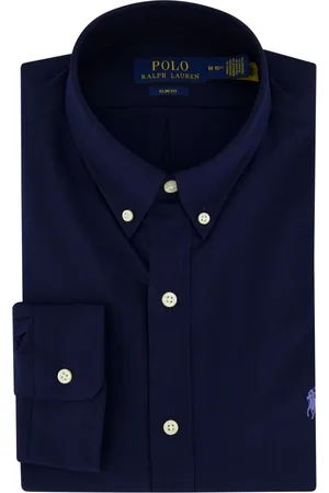 Ralph Lauren Heren, Overhemden, Blauw, Maat: L Katoen