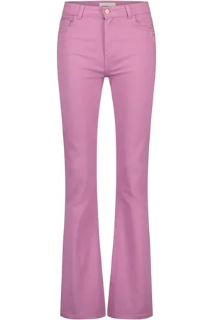 Fabienne Chapot Dames, Jeans, Roze, Maat: W27 Katoen