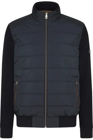Bugatti Heren, Jassen, Blauw, Maat: M Wol