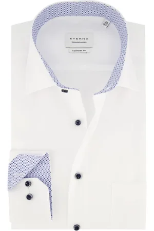 ETERNA Heren, Overhemden, Wit, Maat: 3XL Katoen