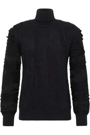 Carlo Colucci Heren, Truien, Zwart, Maat: 3XL Katoen