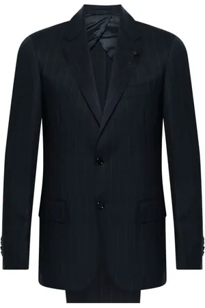 LARDINI Heren, Pakken, Blauw, Maat: XL Wol