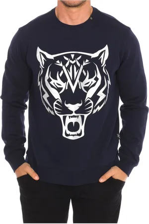 Philipp Plein Heren, Sweatshirts & Hoodies, Blauw, Maat: S Katoen