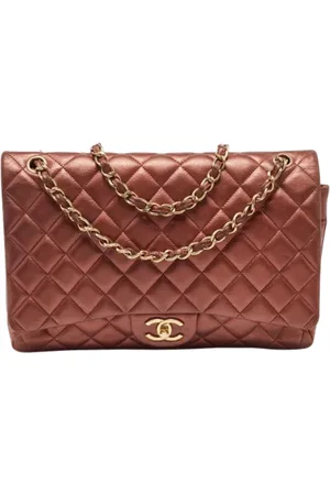 CHANEL Dames, Pre-owned, Bruin, Maat: ONE Size Leer