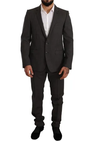 Dolce & Gabbana Heren, Pakken, Zwart, Maat: L Wol