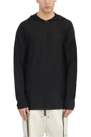 Rick Owens Heren, Sweatshirts & Hoodies, Zwart, Maat: M Katoen