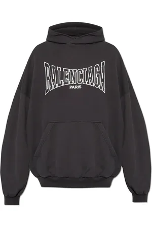 Balenciaga Heren, Sweatshirts & Hoodies, Grijs, Maat: L Katoen