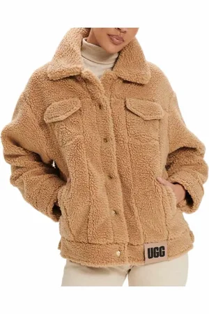 UGG Dames, Jassen, Bruin, Maat: XS Poliester