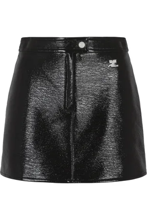 Courrèges Dames, Rokken, Zwart, Maat: XS Vinyl