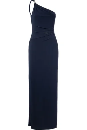 Ralph Lauren Dames, Jurken, Blauw, Maat: XL Poliester