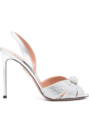 Aquazzura Dames, Schoenen, Grijs, Maat: 39 EU