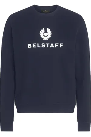 Belstaff Heren, Sweatshirts & Hoodies, Blauw, Maat: S Katoen