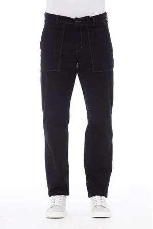 ALPHA STUDIO Heren, Broeken, Blauw, Maat: 3XL